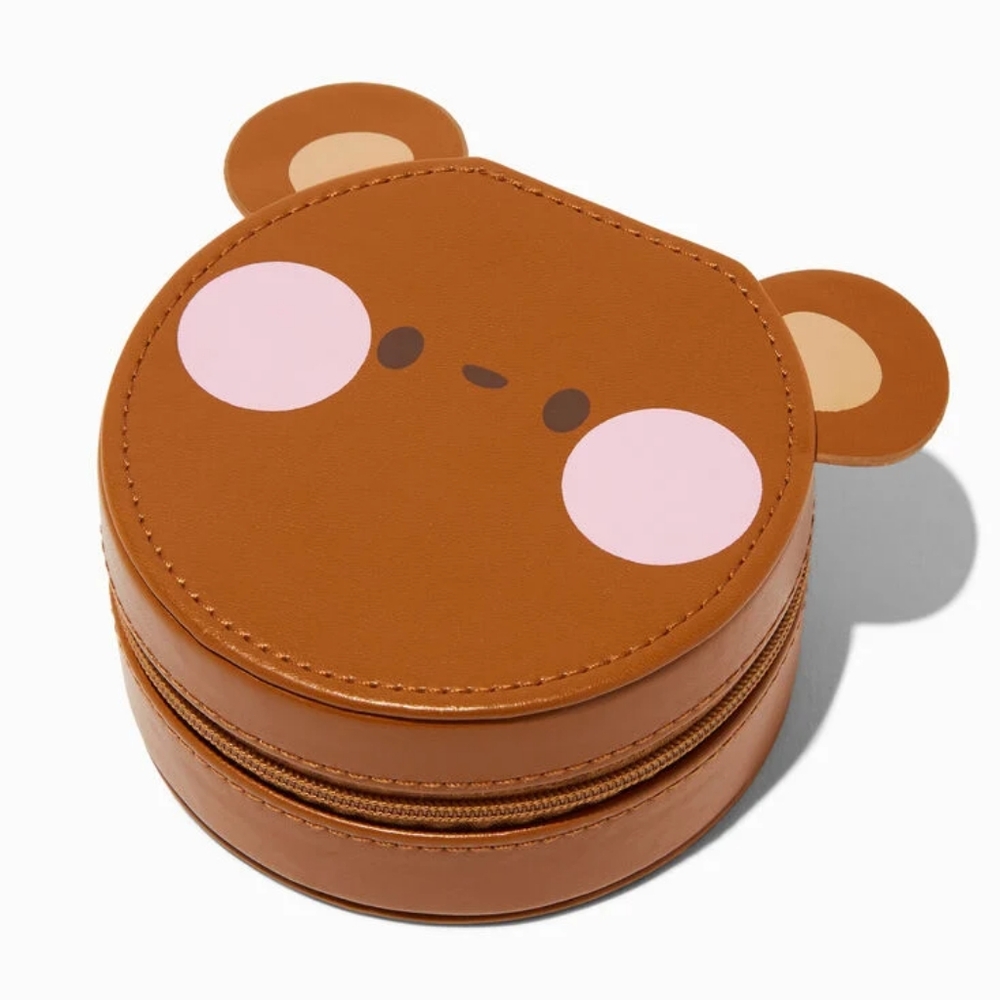 Claire,s brown Bear Jewelry Case - NWT